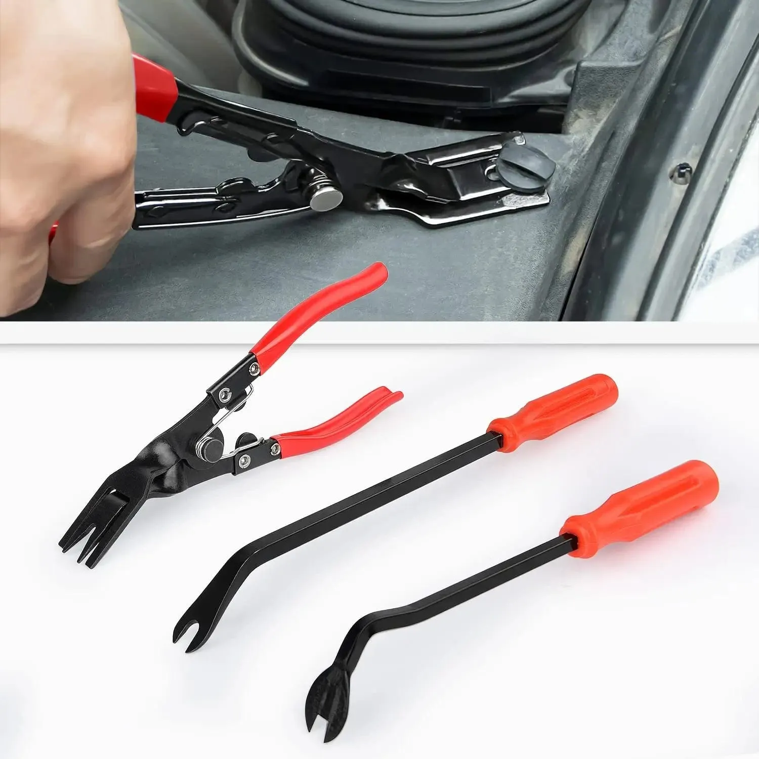 3 Pcs Auto Trim Removal Tool Red