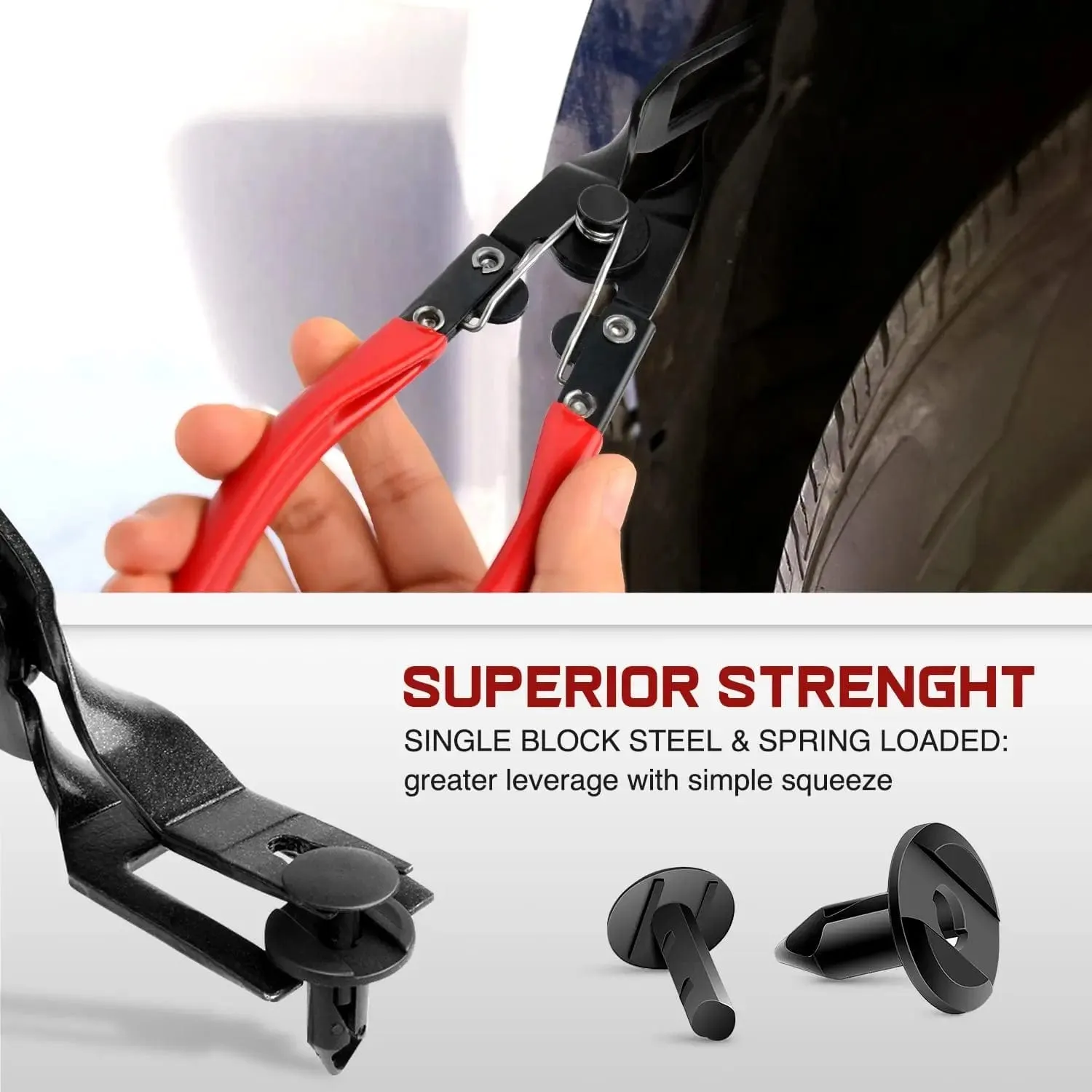 3 Pcs Auto Trim Removal Tool Red