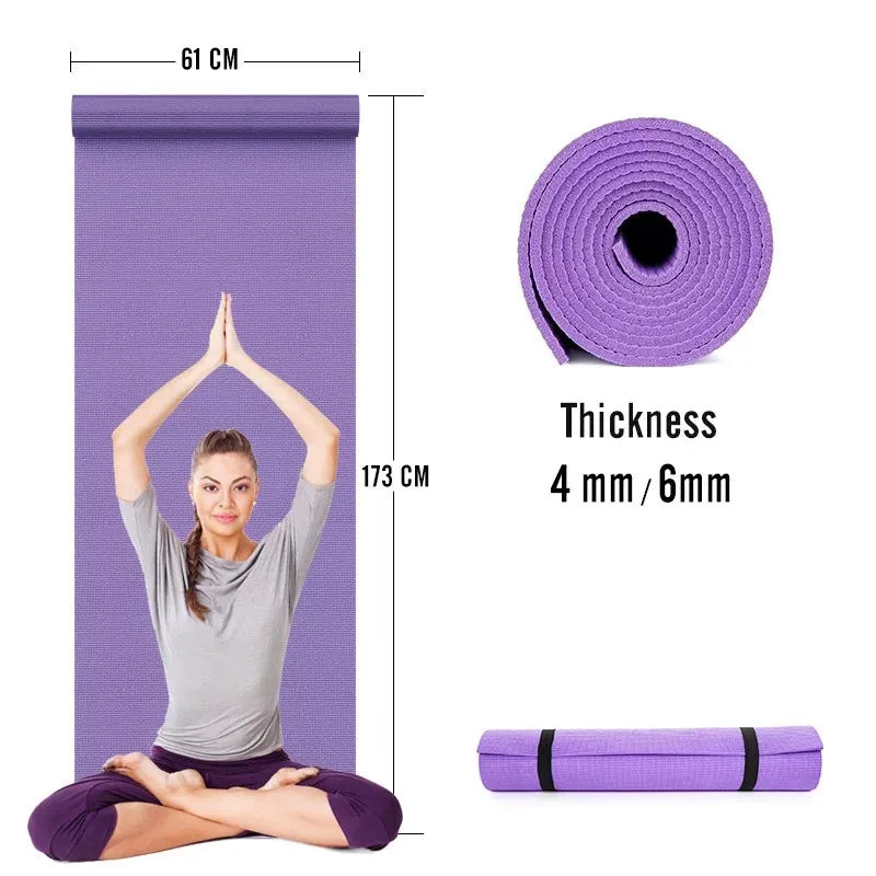 5mm Non Slip Exercise & Fitness Mat for All Types of Yoga