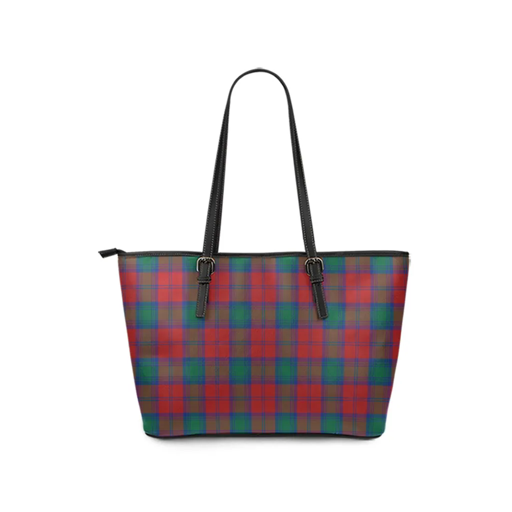 Auchinleck (Affleck) Tartan Leather Tote Bag