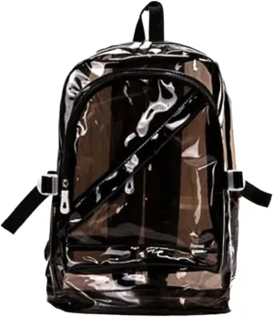 Bag Jelly Backpack Jelly Handbag School Bag Transparent Backpack Jelly Shoulder Bag Fashion Daypack Black