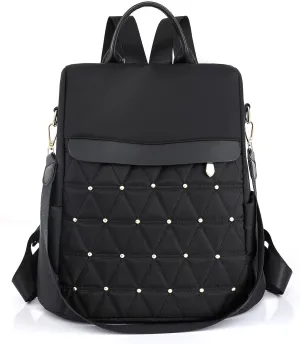BAG WIZARD Women Backpack Purse Anti-theft Convertible Travel Backpack Ladies Shoulder Bag Fashion Handbag, Black