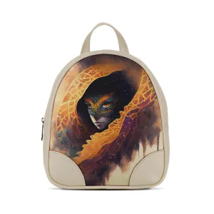 Beige O Mini Backpacks Fighter
