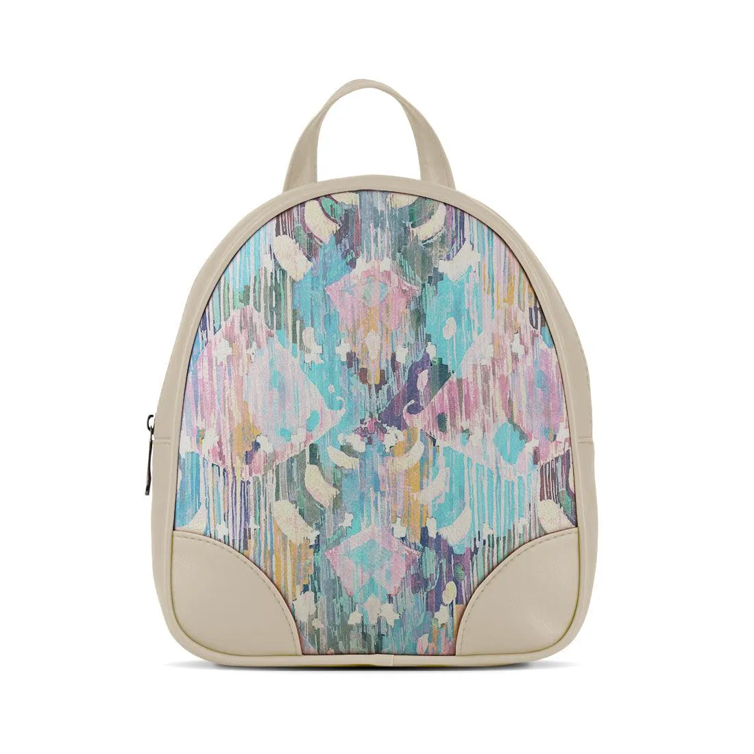 Beige O Mini Backpacks Vibrant purple