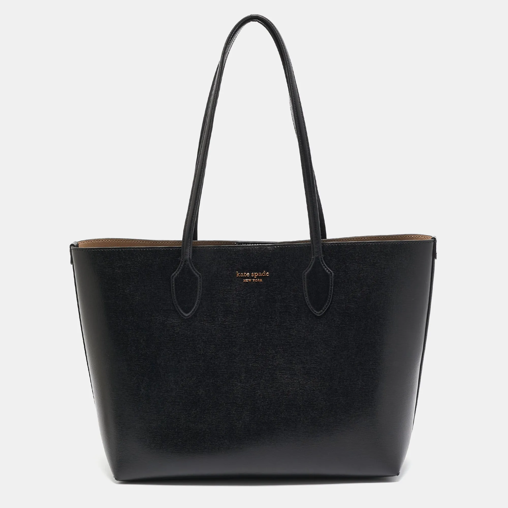 Black Leather Large Bleecker Tote