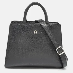 Black Leather Small Cybill Tote