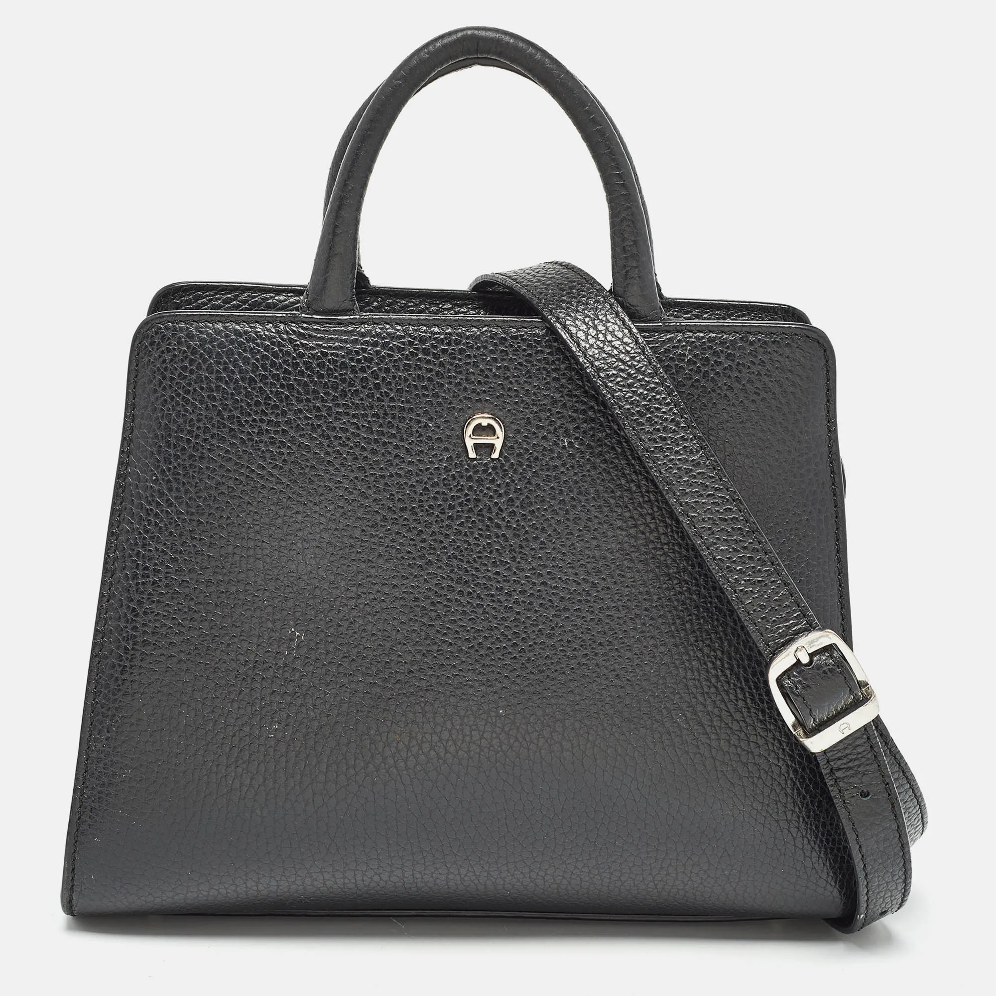 Black Leather Small Cybill Tote