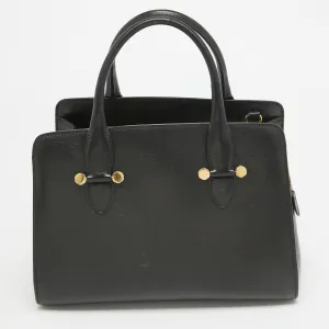 Black Leather Today Tote
