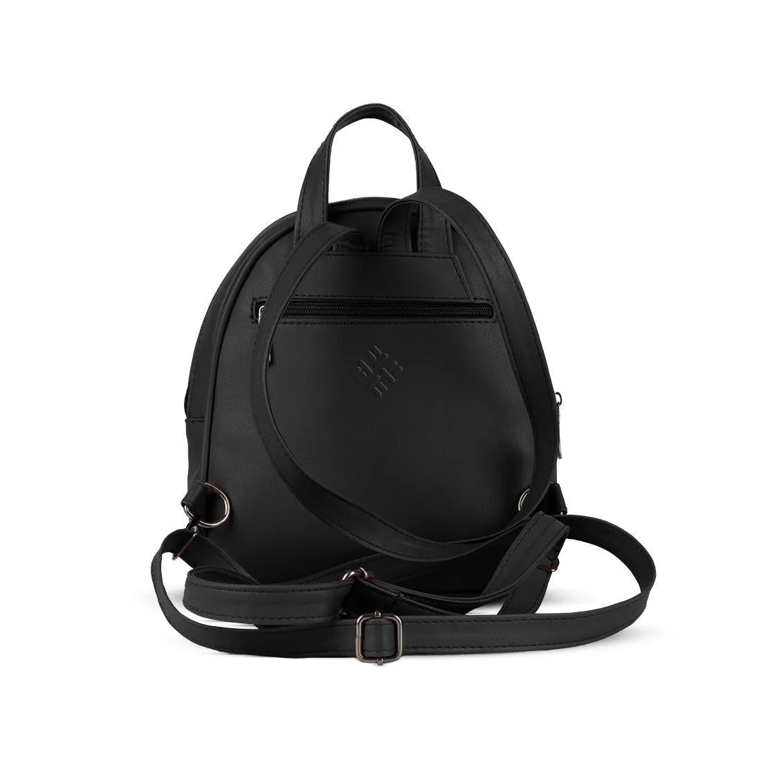 Black O Mini Backpacks Teal Pattern