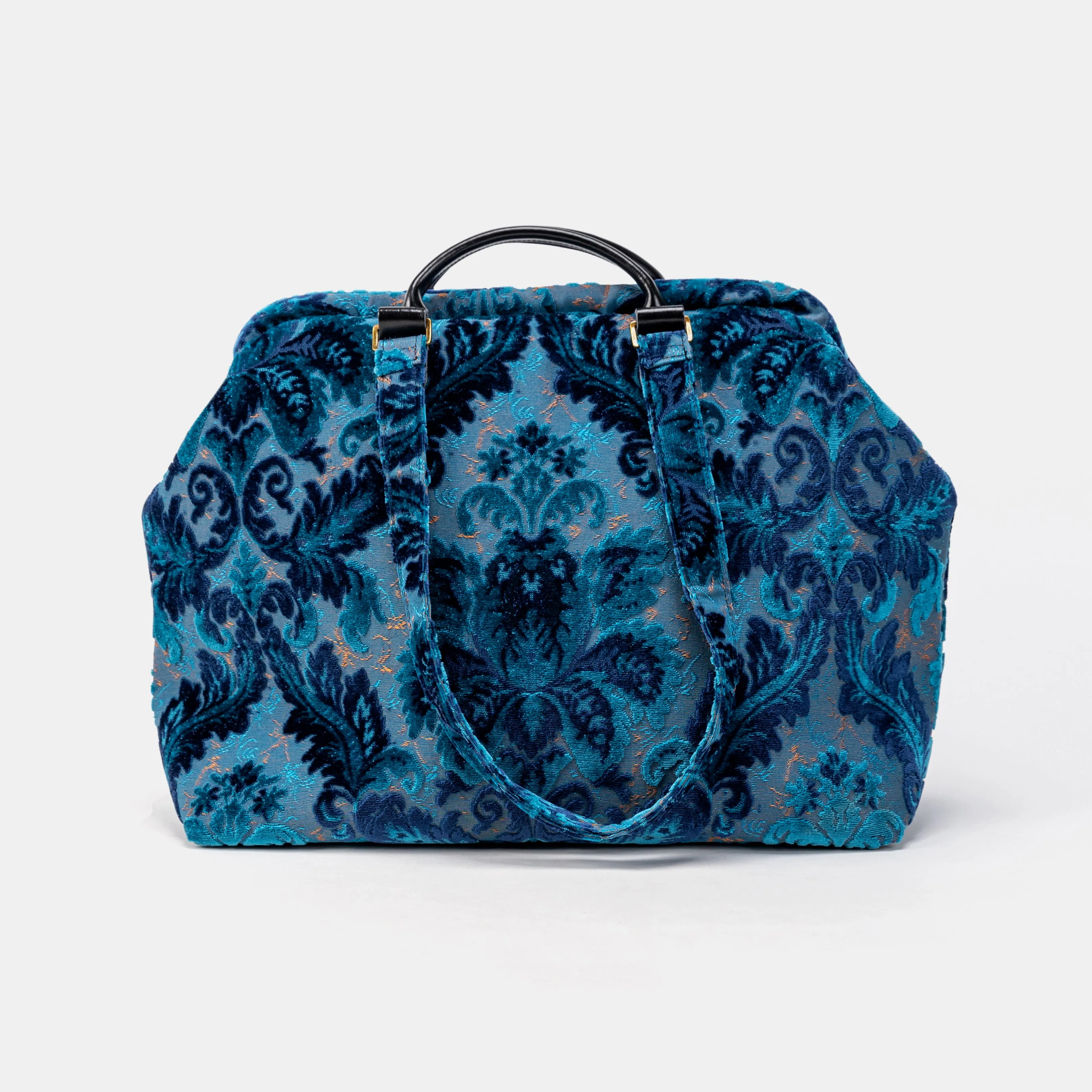 Burnout Velvet Revival Aqua Knitting Project Bag