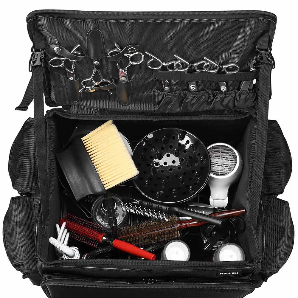 Byootique HairStylist Travel Case with Cosmetic Travel Train Case