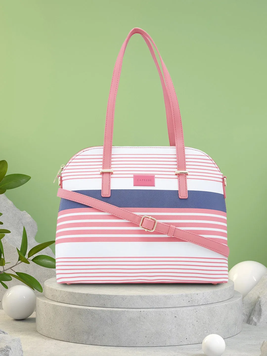 Caprese Sailer Satchel Medium Light Pink