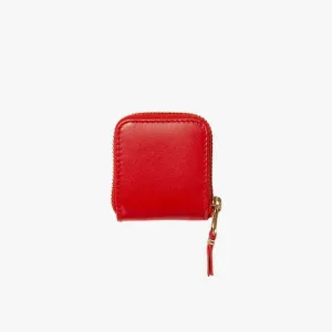 COMME des GARÇONS WALLET Classic Leather Zip Wallet / Red