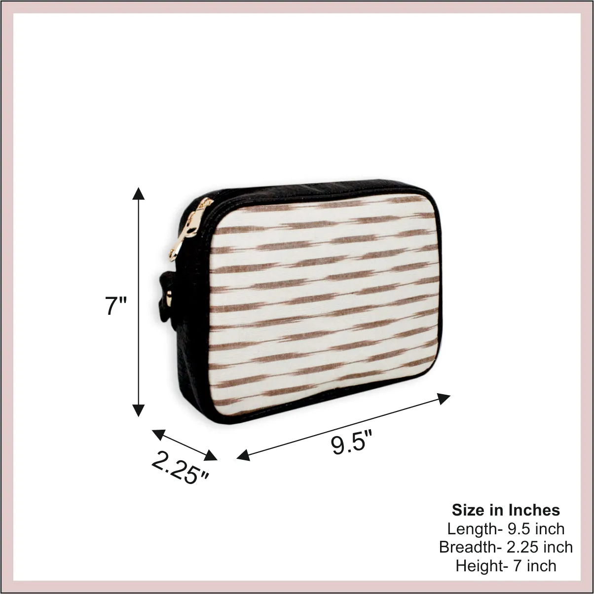 Dessert Ikkat Sling and Pouch Combo