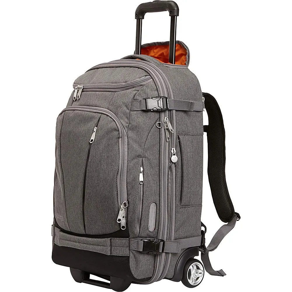 eBags TLS Mother Lode Rolling Weekender 22 Inch Travel Backpack with Wheels - Carry-On - (Eggplant)