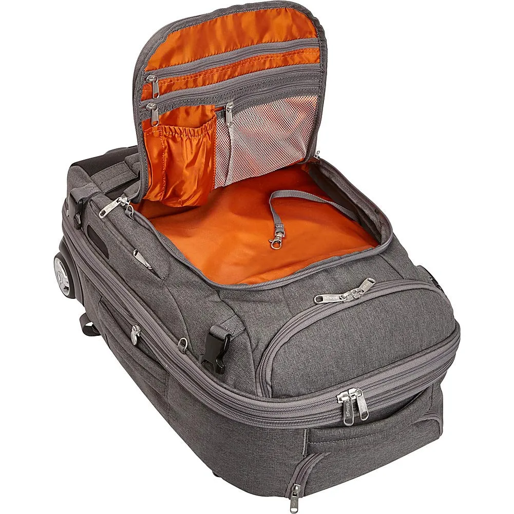 eBags TLS Mother Lode Rolling Weekender 22 Inch Travel Backpack with Wheels - Carry-On - (Eggplant)