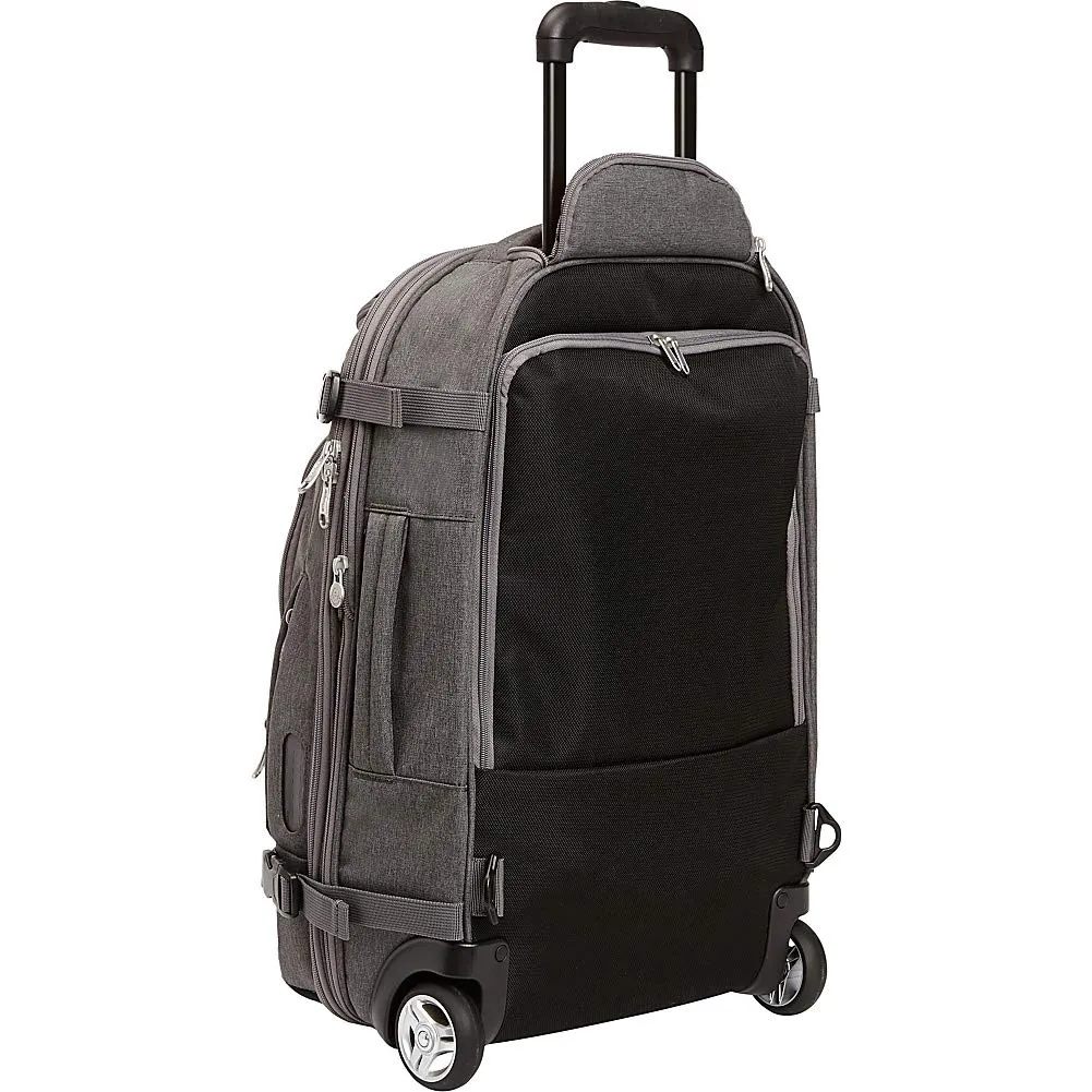 eBags TLS Mother Lode Rolling Weekender 22 Inch Travel Backpack with Wheels - Carry-On - (Eggplant)