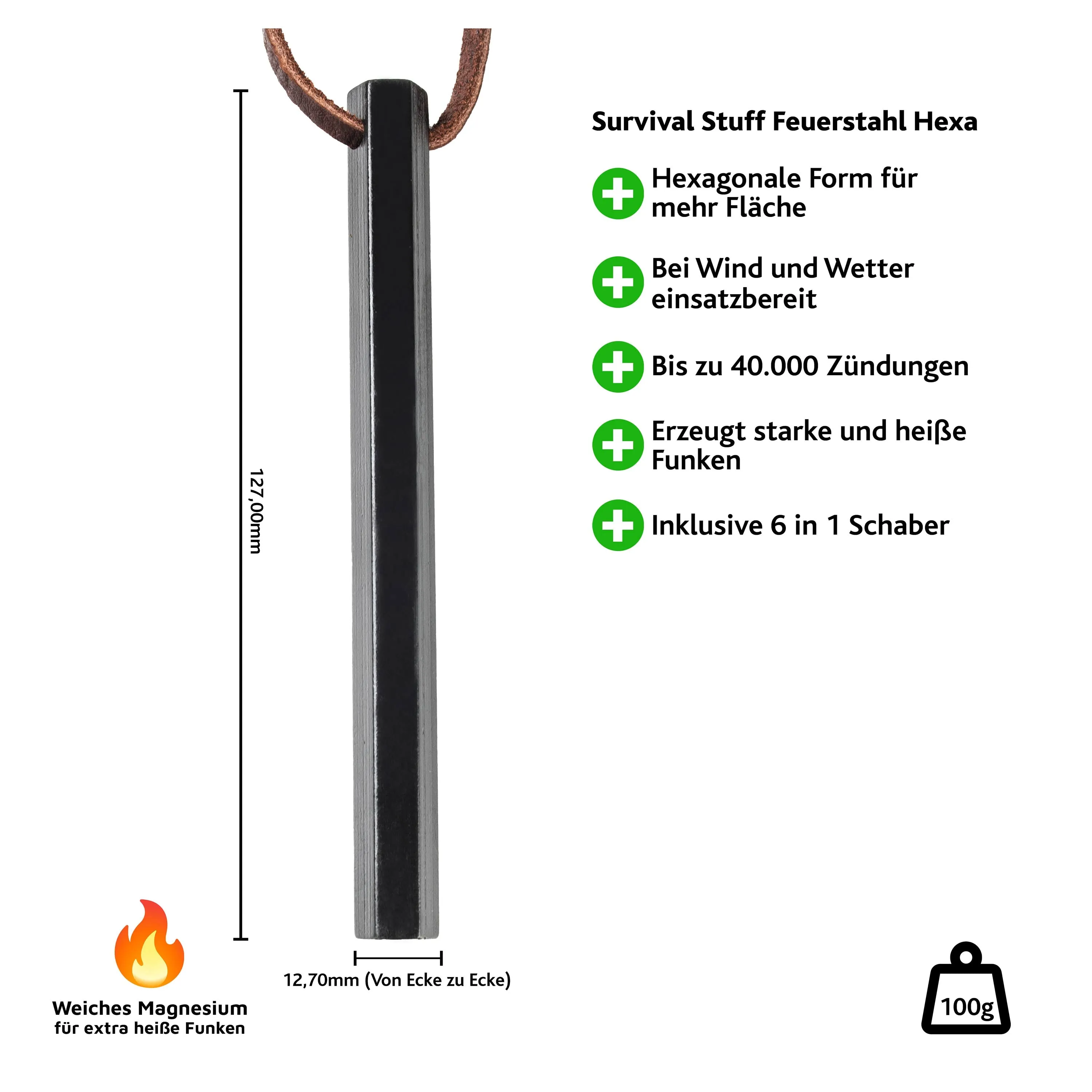 Fire Steel HEXA Medium