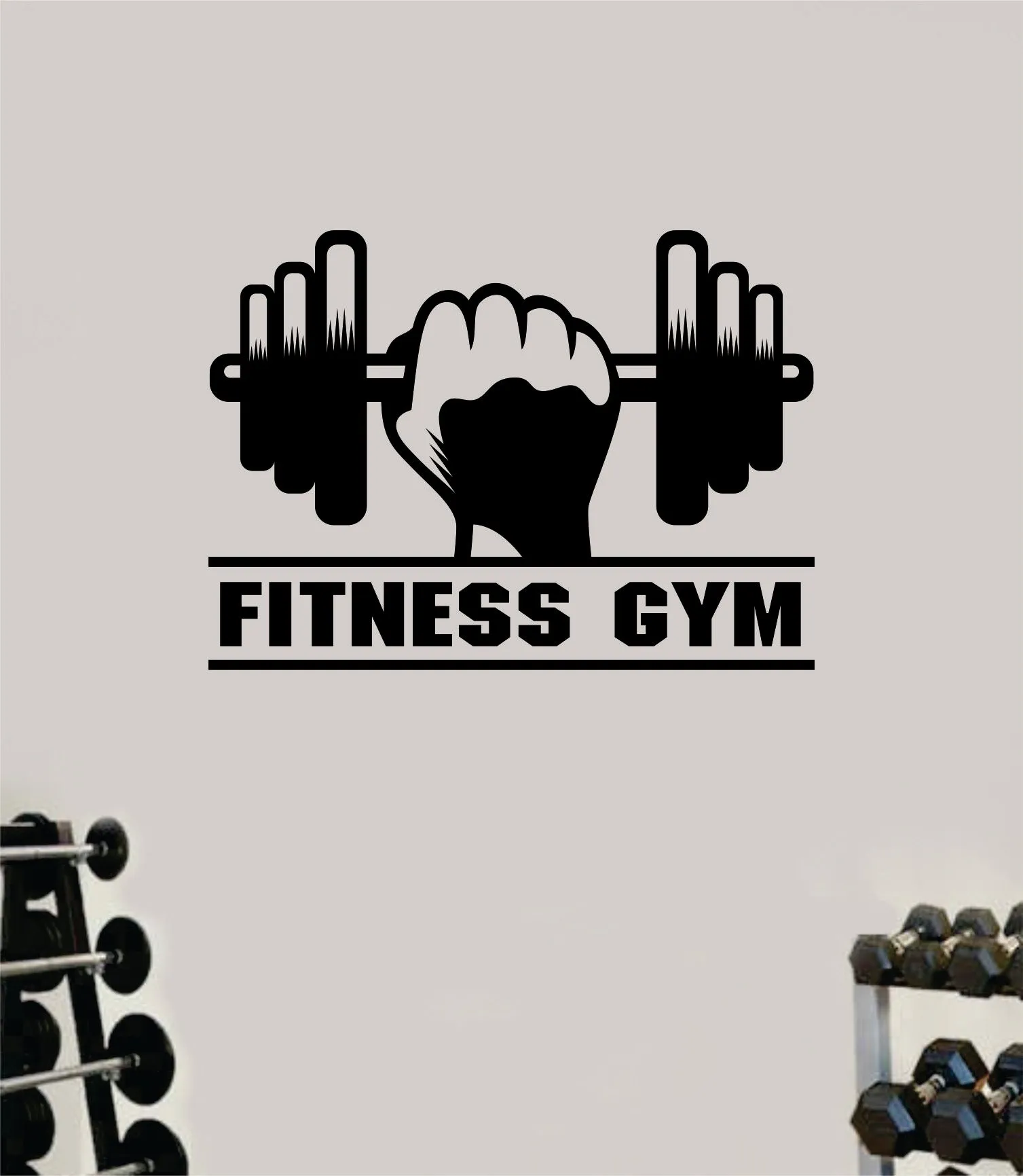 Fitness Gym V3 Quote Health Work Out Decal Sticker Vinyl Art Wall Room Decor Teen Motivation Inspirational Girls Lift