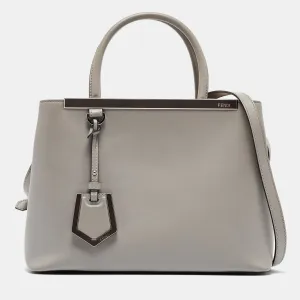 Grey Leather Small 2Jours Tote