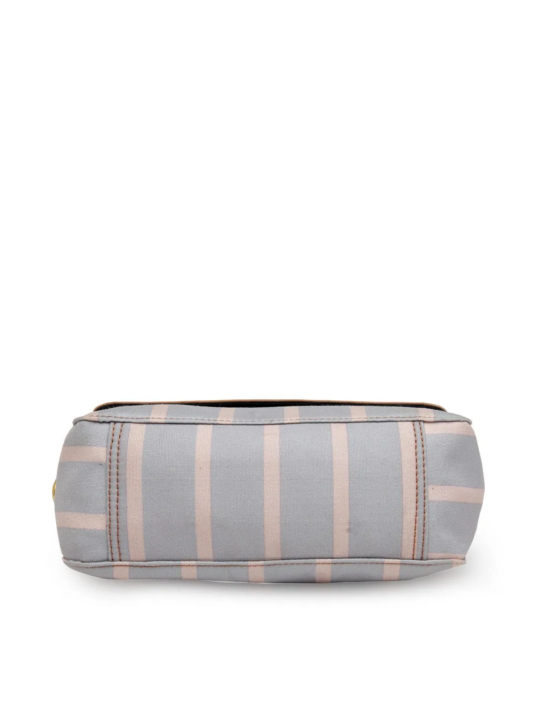 Grey Stripe Sling Bag