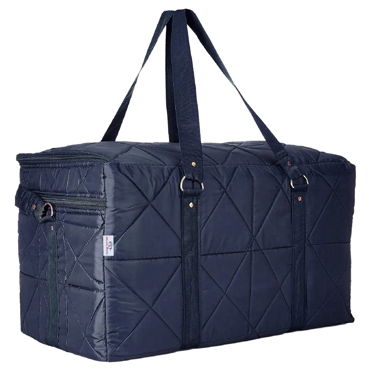 Heart Home Parachute Foldable Duffle Bag/Bag Packs With Handle For Traveling Pack of 2 (Blue) 52HH3967