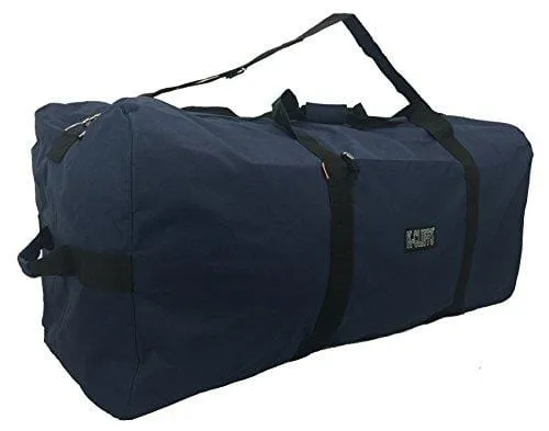 Heavy Duty Cargo Duffel Large Sport Gear Drum Set Equipment Hardware Travel Bag Rooftop Rack Bag (42" x 20" x 20", Navy)