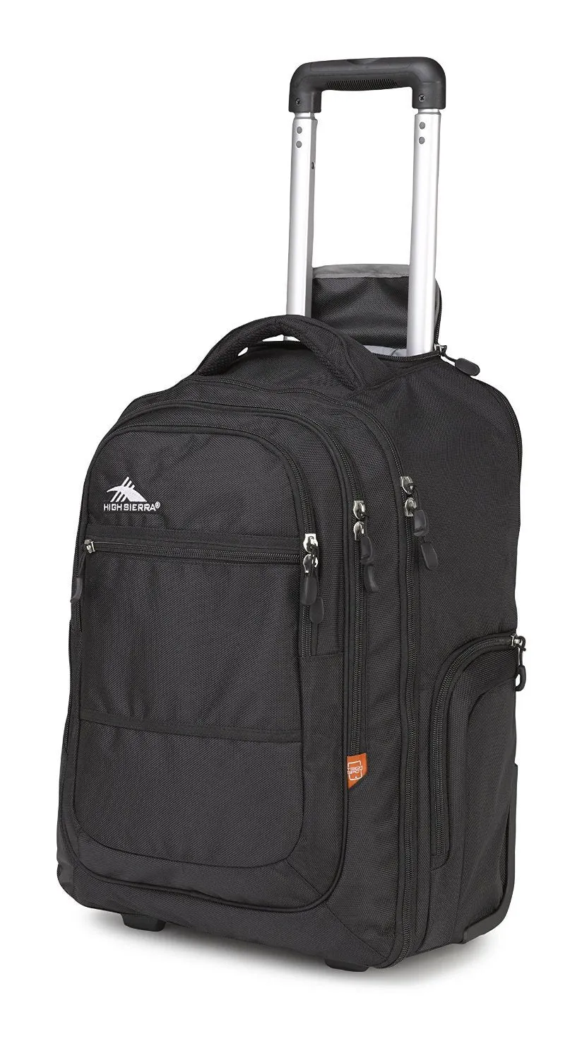 High Sierra Rev Wheeled Backpack (Jersey Knit/Slate)