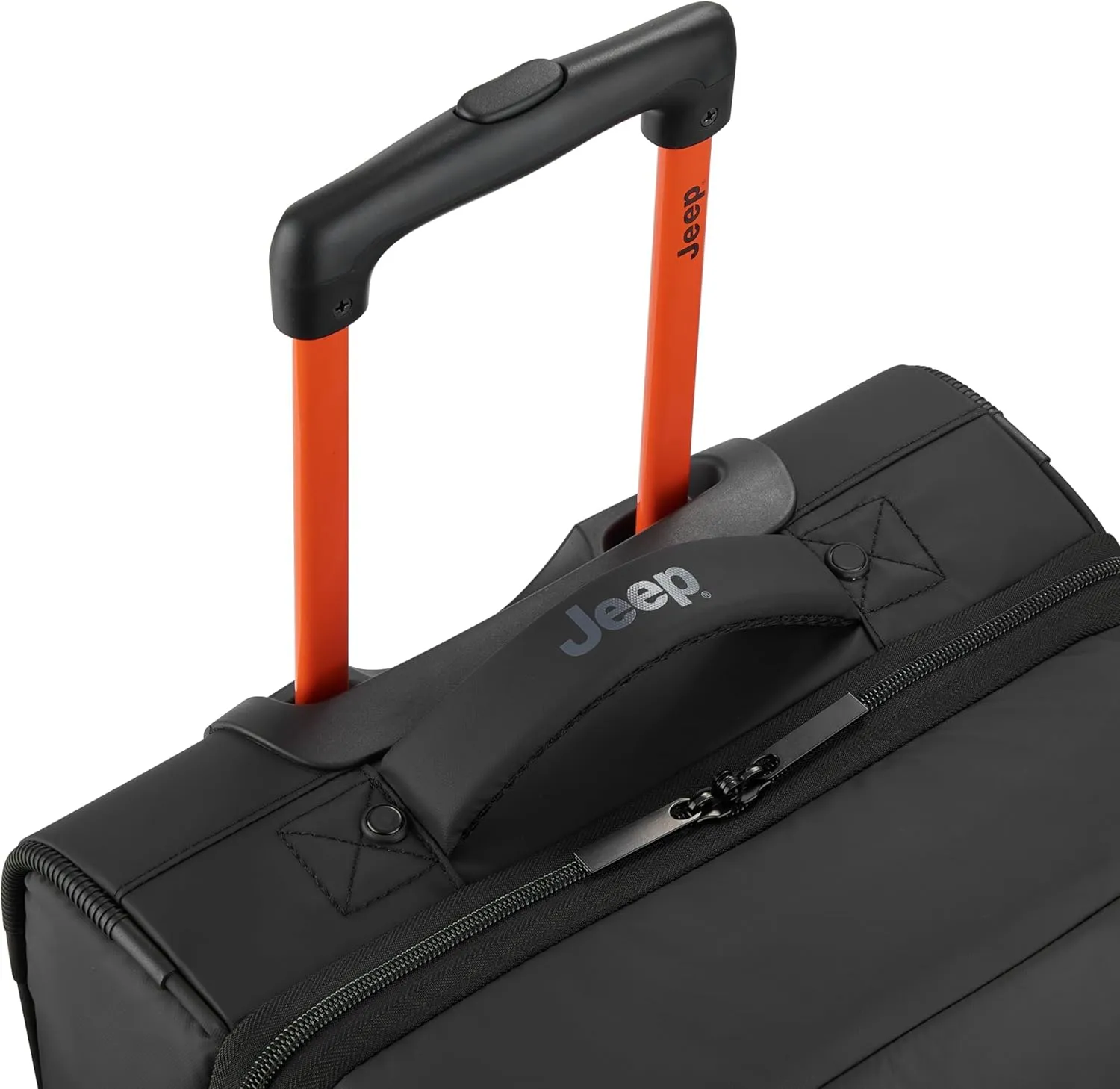 Jeep JS006B Two Wheel Rolling Travel Duffle Bag, Black, 20 Inch