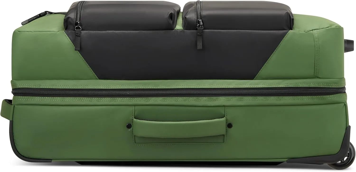 Jeep JS006B Two Wheel Rolling Travel Duffle Bag, Elm Green, 27 Inch