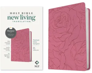 NLT Premium Value Compact Bible, Filament Enabled (LeatherLike, Pink Rose) Imitation Leather  June 6, 2023