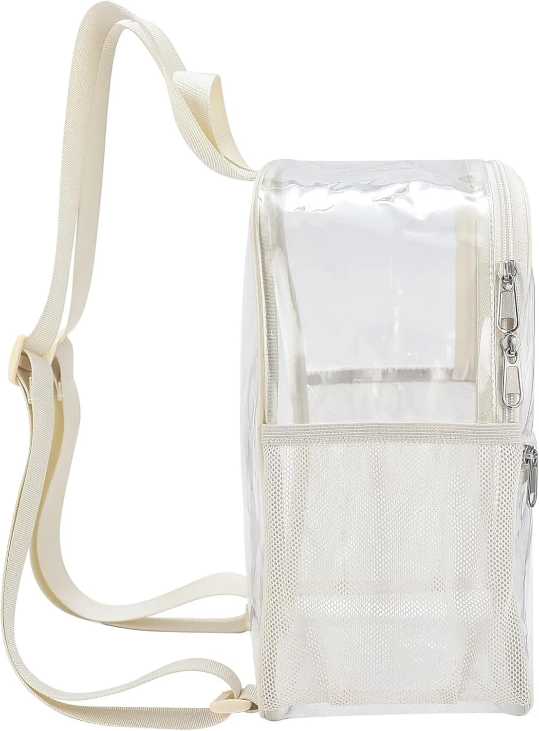Oraben Clear Backpack Stadium Approved 12126 Clear Mini Backpack Small Transparent Backpack for Concert, Beach, Work, Travel & Sporting
