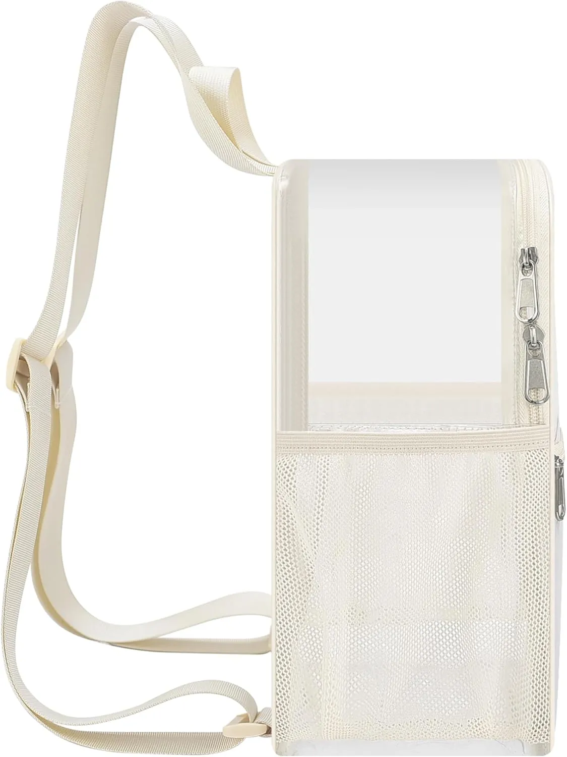 Oraben Clear Backpack Stadium Approved 12126 Clear Mini Backpack Small Transparent Backpack for Concert, Beach, Work, Travel & Sporting