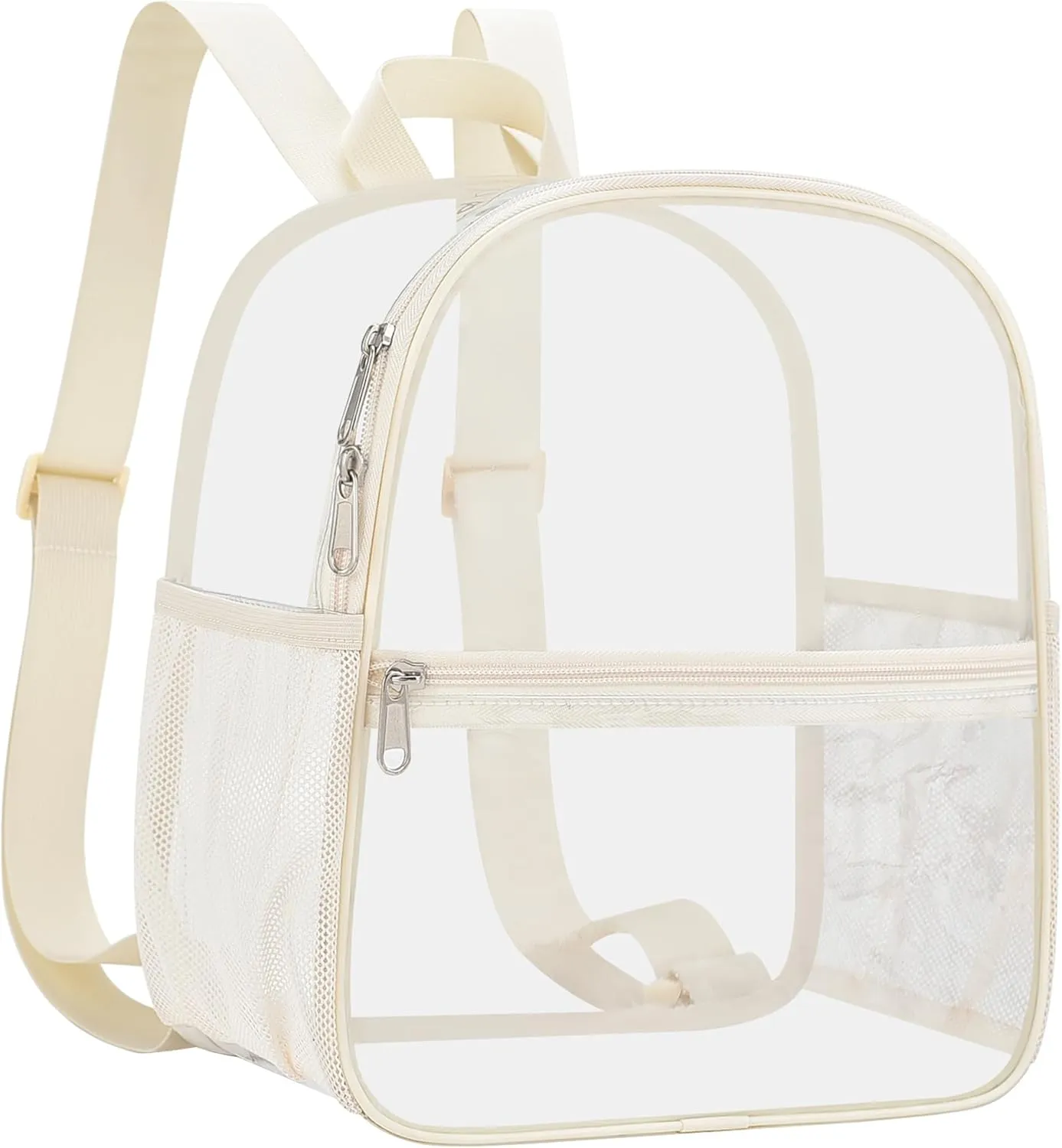 Oraben Clear Backpack Stadium Approved 12126 Clear Mini Backpack Small Transparent Backpack for Concert, Beach, Work, Travel & Sporting