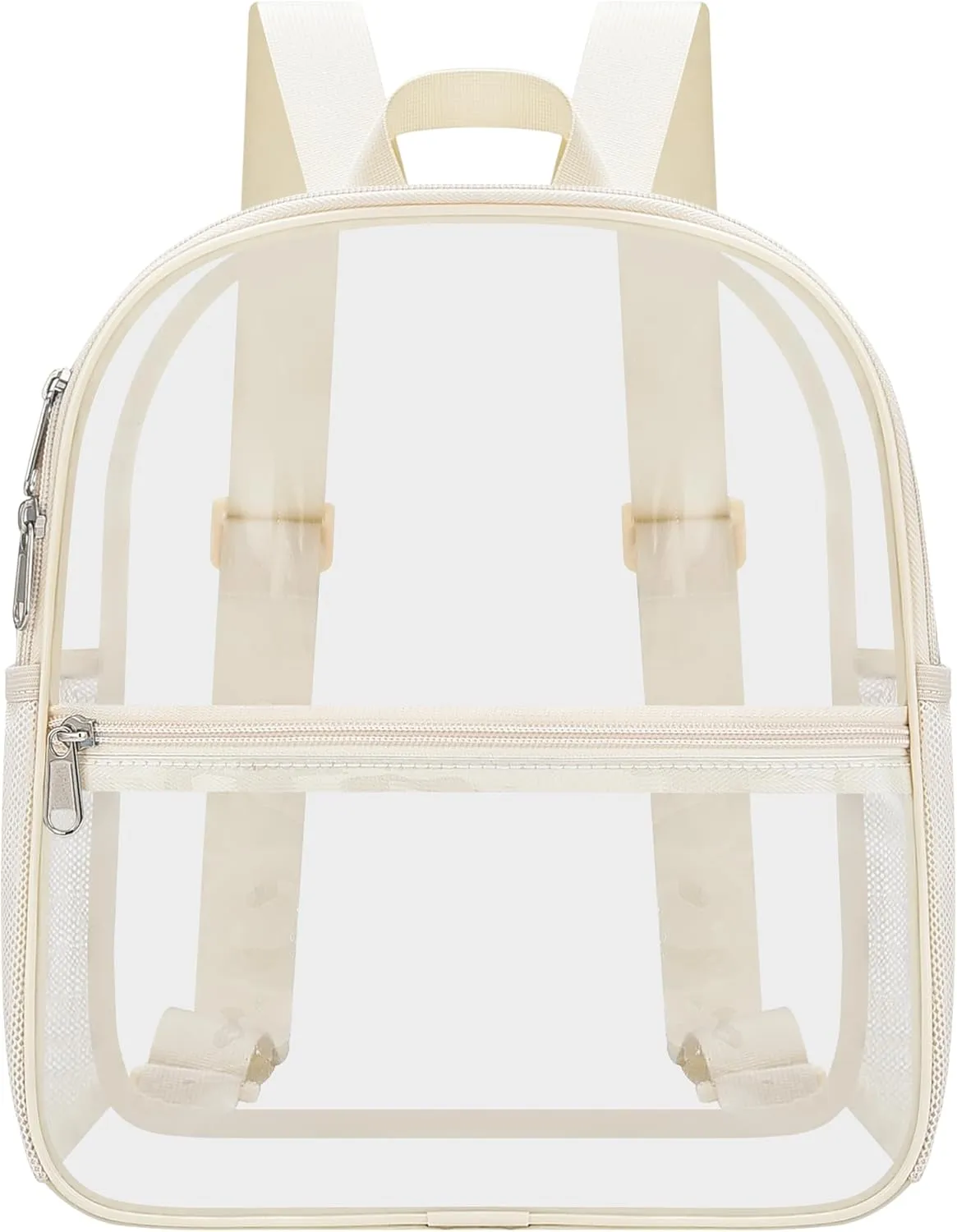Oraben Clear Backpack Stadium Approved 12126 Clear Mini Backpack Small Transparent Backpack for Concert, Beach, Work, Travel & Sporting
