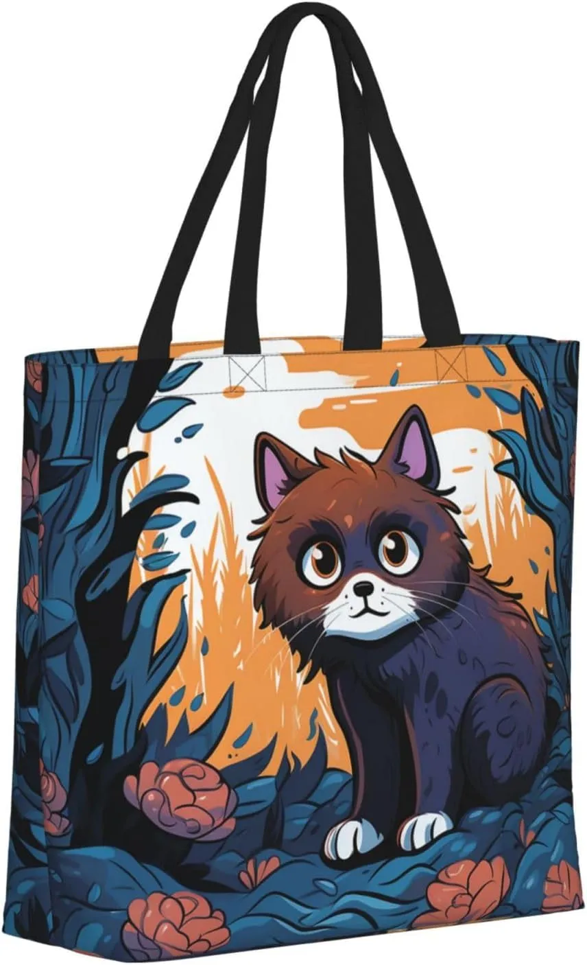 Tote Bag for Women Celestial Night Sky Shoulder Bag with Zipper Handbag Large Capacity Reusable Grocery Bag