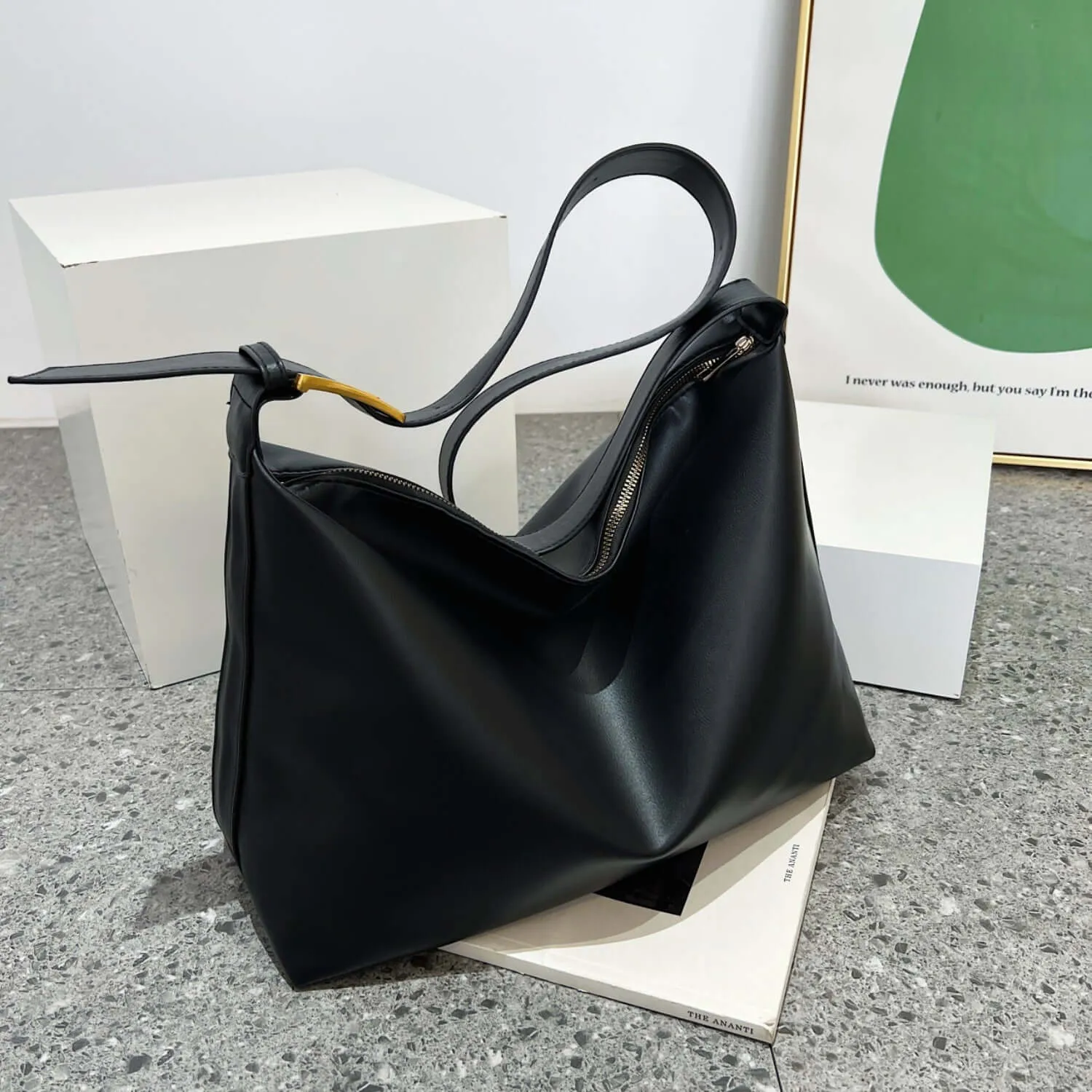 Urban Style Adjustable Strap PU Leather Handbag Crossbody Bag Shoulder Bag