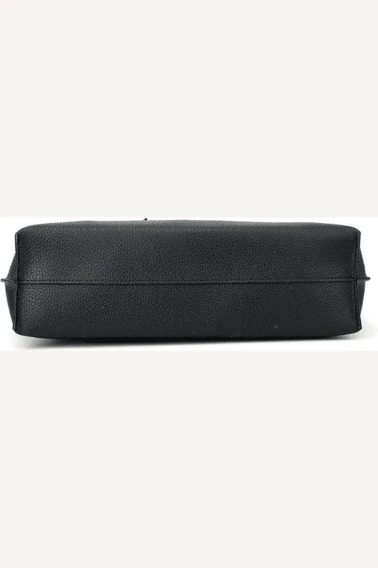 Vegan Leather Tote Bag | Black