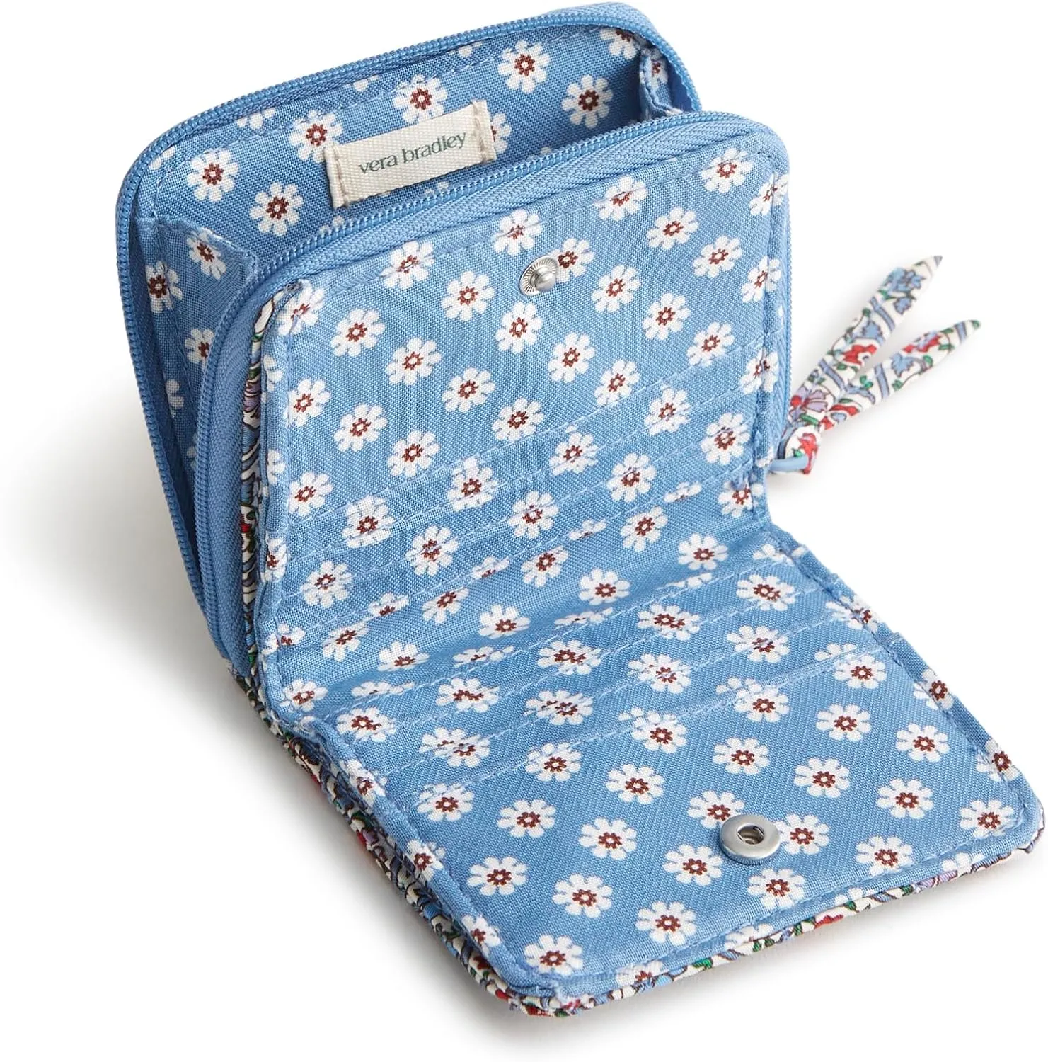 Vera Bradley Women's Premium Cotton Small Zip-Around Wallet
