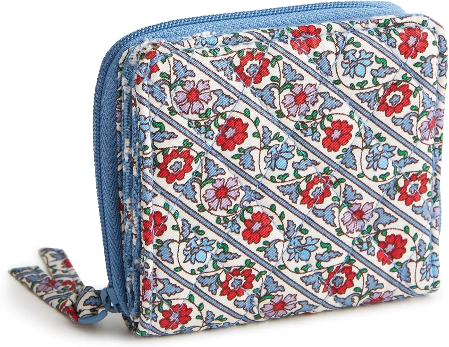 Vera Bradley Women's Premium Cotton Small Zip-Around Wallet