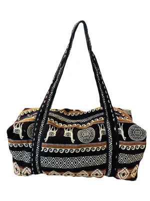 Wine Menu Woven Duffel Bag