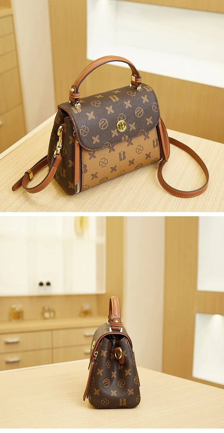 Women Classic Print Handbag Crossbody Shoulder Bag