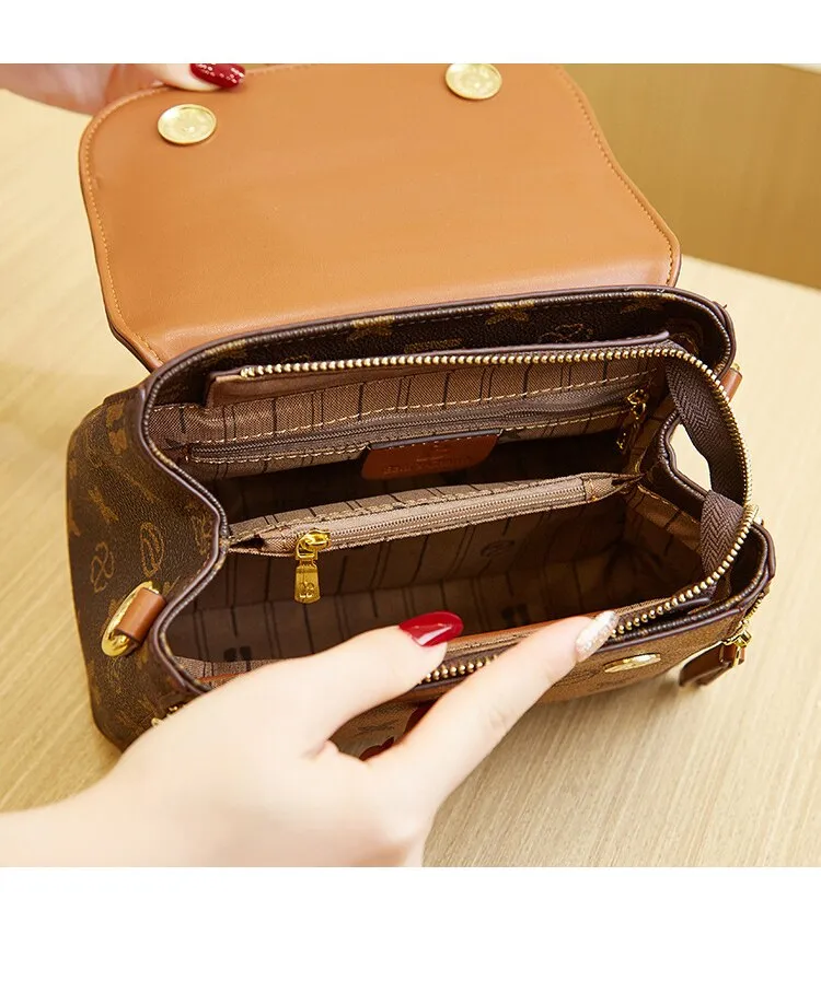 Women Classic Print Handbag Crossbody Shoulder Bag